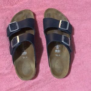 Navy blue Birkenstocks